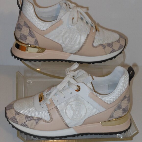 Louis Vuitton Run Away Sneakers Size 38/8 Women's Trainers Authentic W/ Box Lot - Picture 16 of 16